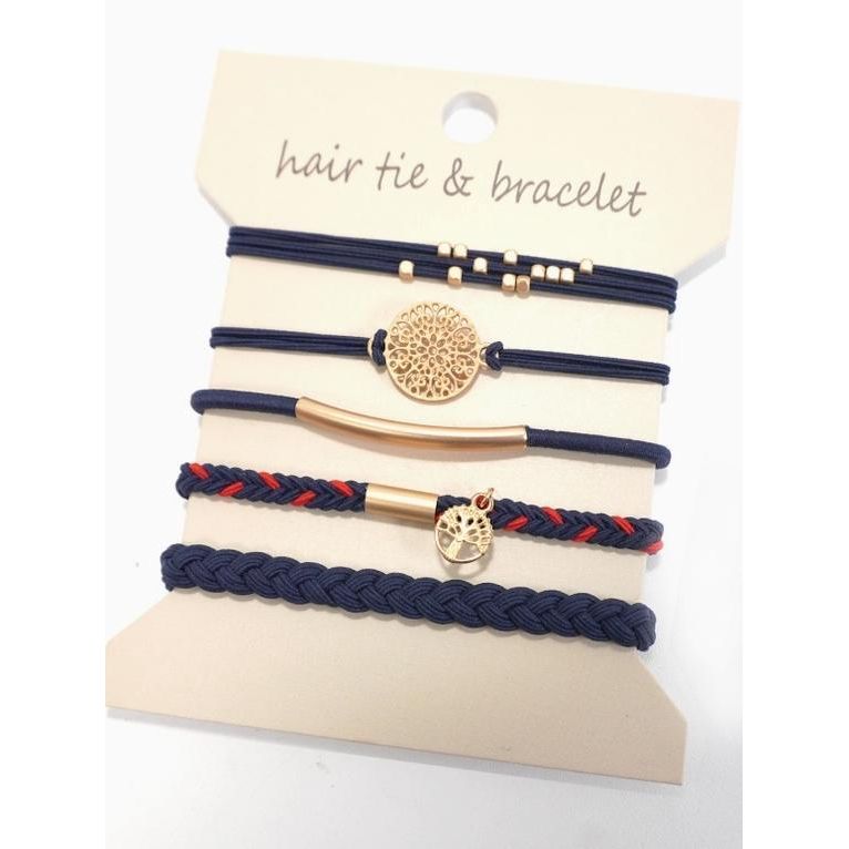Boho Dual Function Knot Bracelet Hair Ties