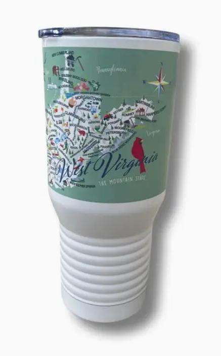 West Virginia 20-oz. Stainless Steel Tumbler