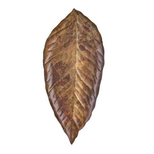 Distressed Copper Leaf Tray