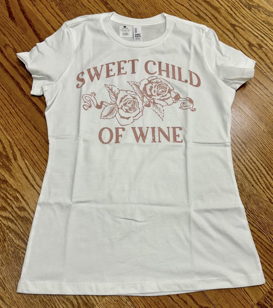 Sweet Child of Wine Tee (White)