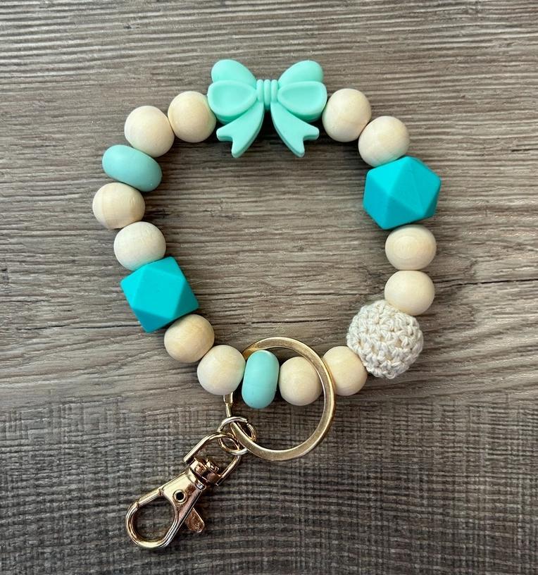 Bow Wristlet Keychain