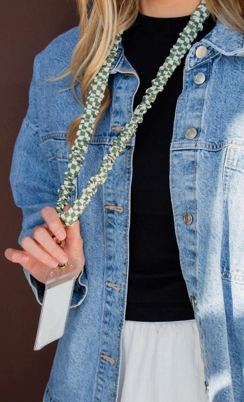 Lindsey Checked Lanyard