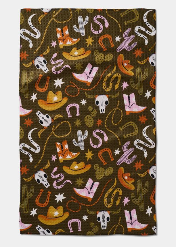 Geometry Kitchen Tea Towel Wild Cowboy