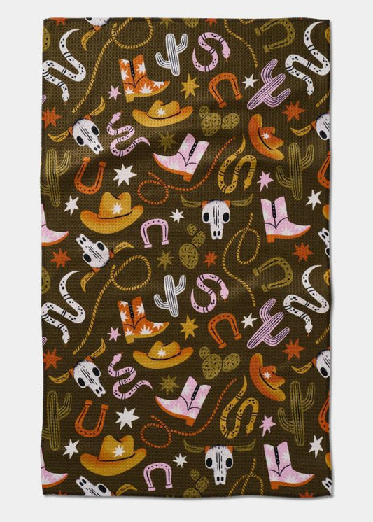 Geometry Kitchen Tea Towel Wild Cowboy
