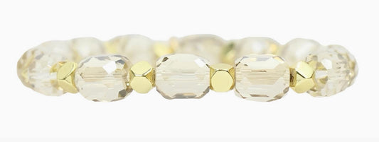 Annie Stretch Bracelet - Champagne