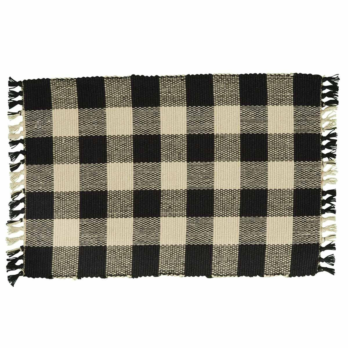 Park Design Wicklow Check Yarn Placemat (Black)