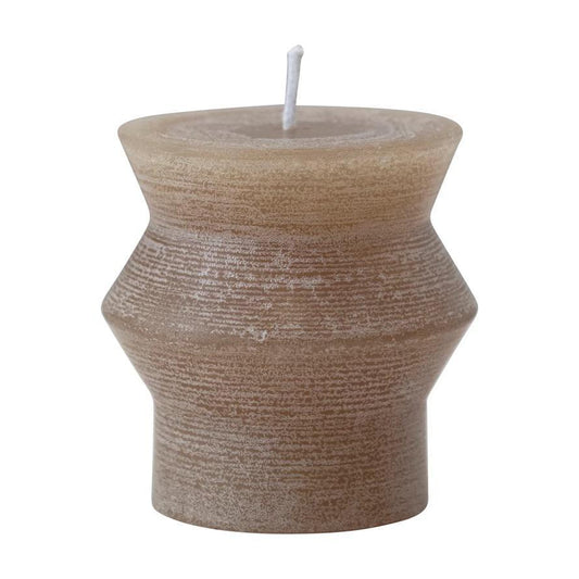 Unscented Totem Pillar Candle (Olive)