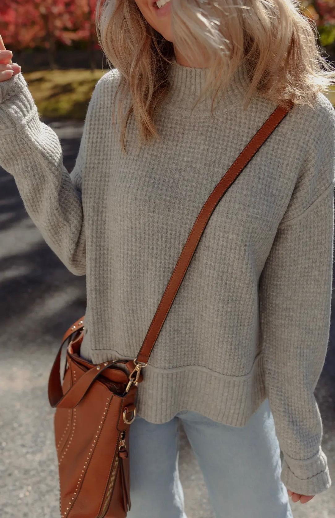 Waffle Sweater (Tan)