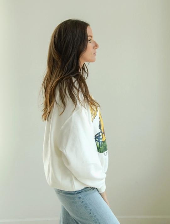 West Virginia Malone Multimedia Os Fleece Crew