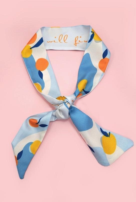 Soft Silky Skinny Twilly Scarf Necklace Wrap