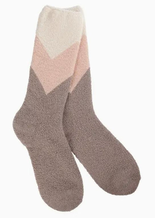 World's Softest Socks Cozy Collection (Chevron Multi)