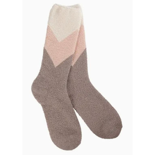 World's Softest Socks Cozy Collection (Chevron Multi)