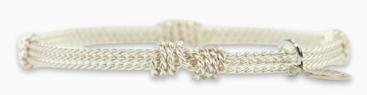 Twisted Wire Bangle Stacker (Silver)