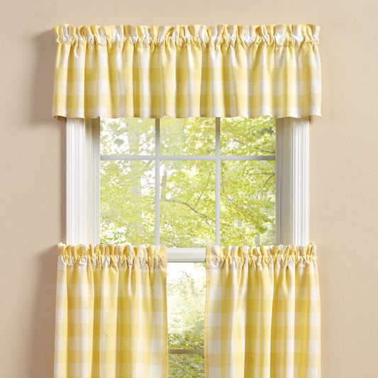 Wicklow Check Valance (Yellow)