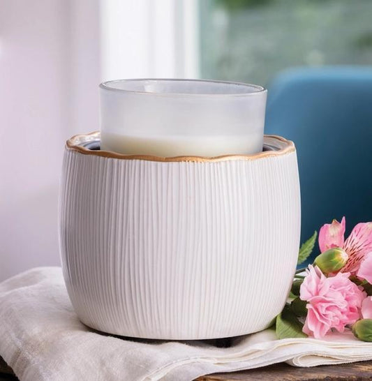 Golden Ridges Crock Candle Warmer