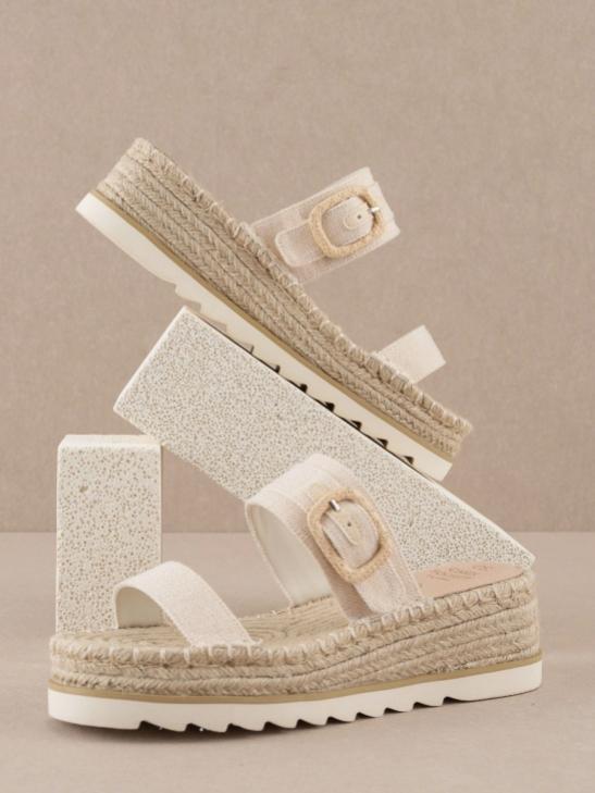 The Reese Beige- Platform Sandal