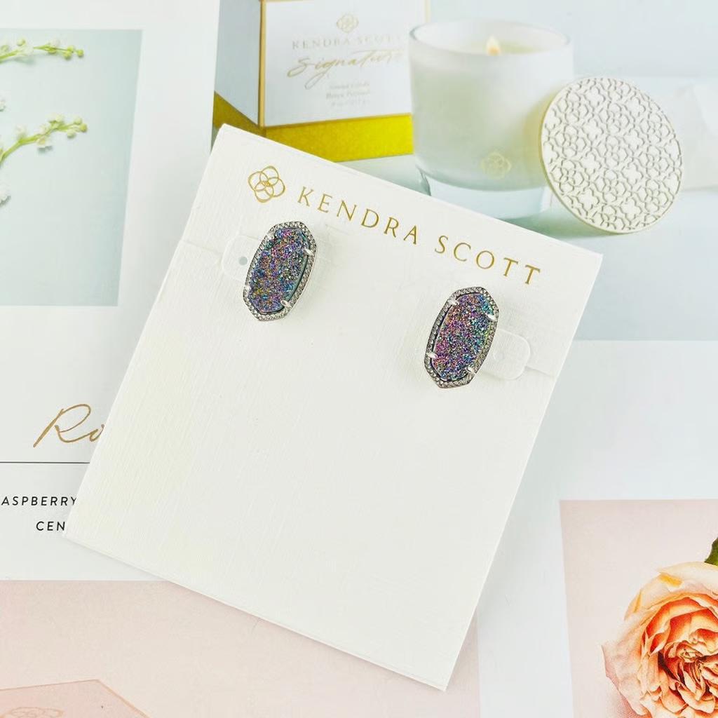 Kendra Scott Ellie Earrings in Multicolor Drusy