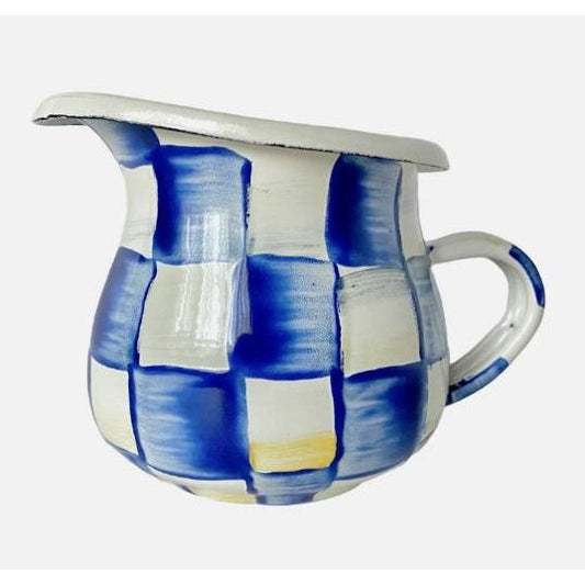 Mackenzie Childs Royal Check Creamer