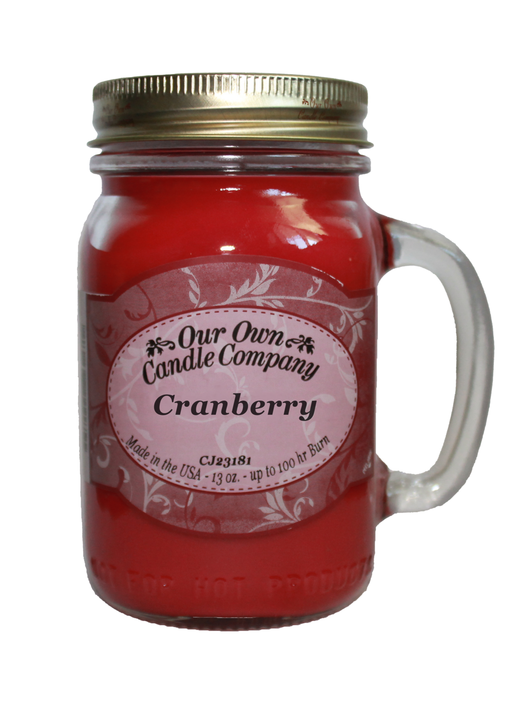 Cranberry Mason Jar Candle