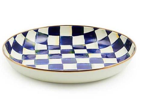 Mackenzie Childs Royal Check Abundant Bowl