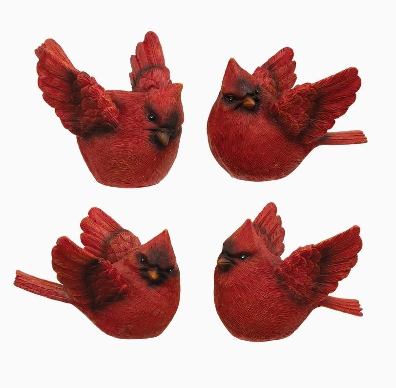Resin Flying Cardinal Assorted