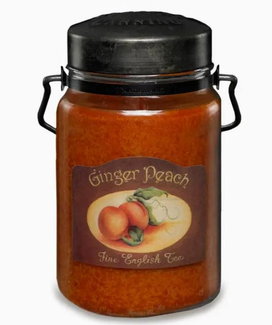 McCall’s Candles Classic Jar Candle-26oz- Ginger Peach