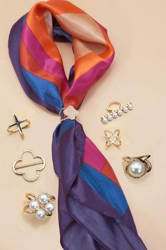 Scarf Charms -Scarf Holder Slider Ring