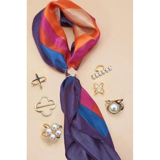 Scarf Charms -Scarf Holder Slider Ring