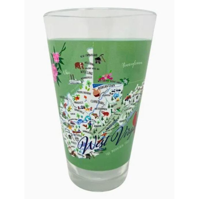 West Virginia 16-oz. Pint Glass