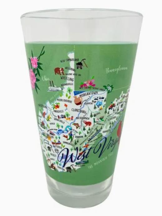 West Virginia 16-oz. Pint Glass