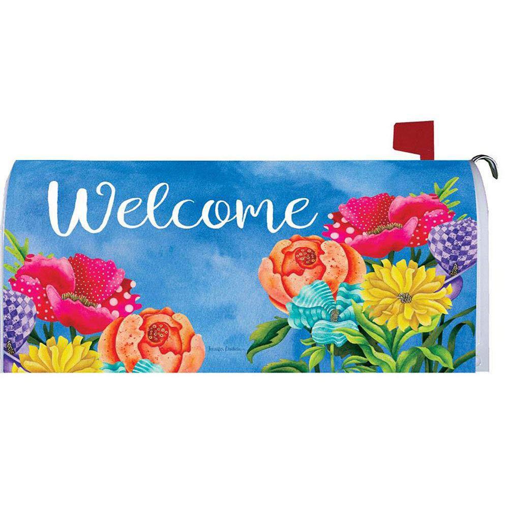 Patterned Posies Mailbox Makeover