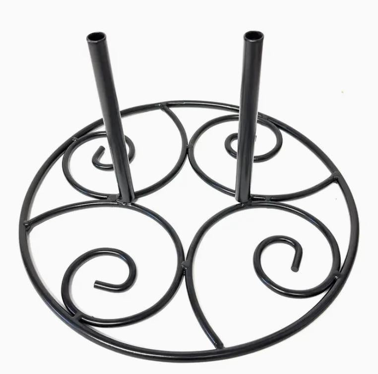 Wrought Iron Garden Flag Stand Base