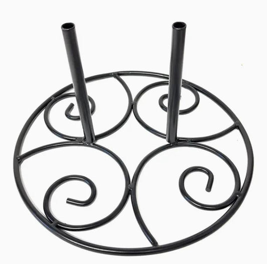 Wrought Iron Garden Flag Stand Base