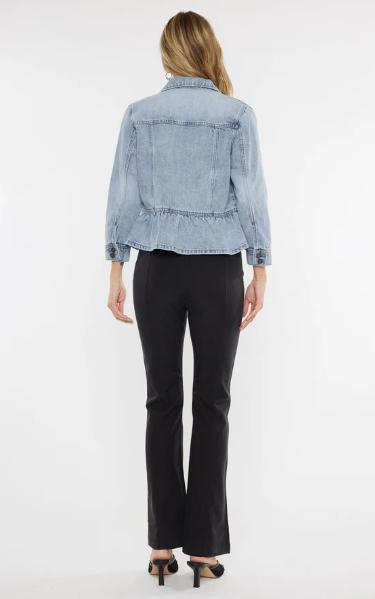 Marilou Peplum Denim Jacket