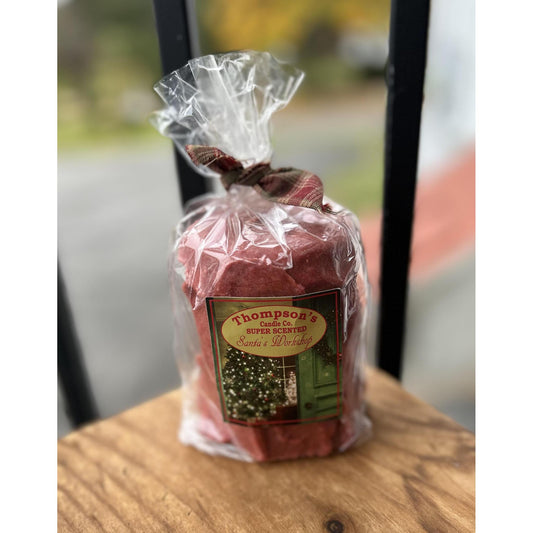 Thompson's Candle Santa's Workshop Medium Chunk Candle