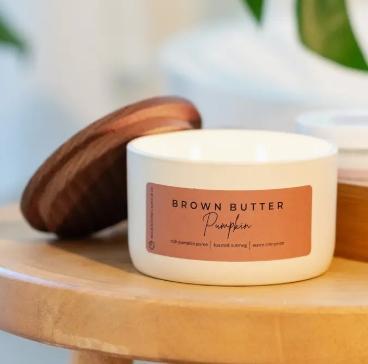 Milkhouse Candle Brown Butter Pumpkin | 10 oz Signature Statement Candle