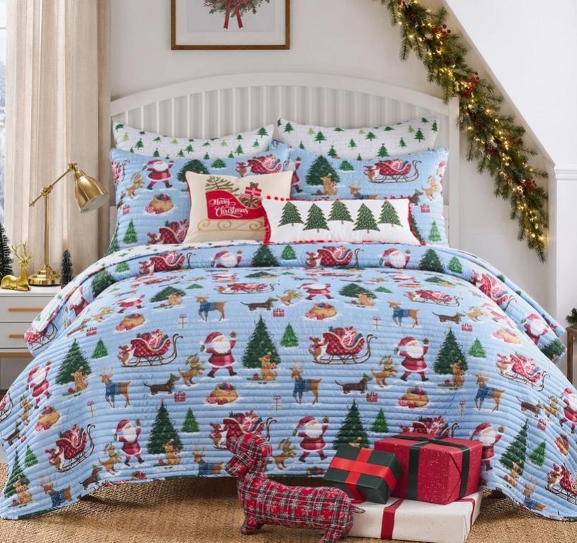 Santa's Gift Quilt Set