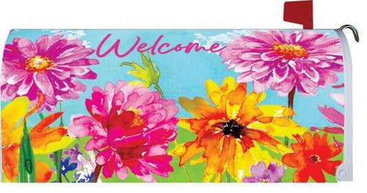 Pink and Yellow Mailbox Makeover