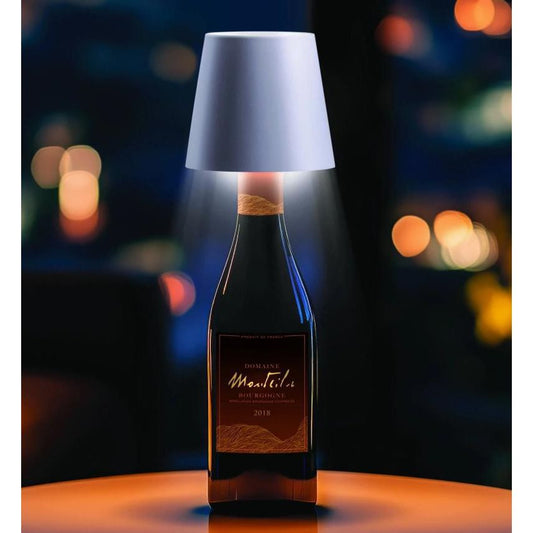 Wine Bottle Lamp - White