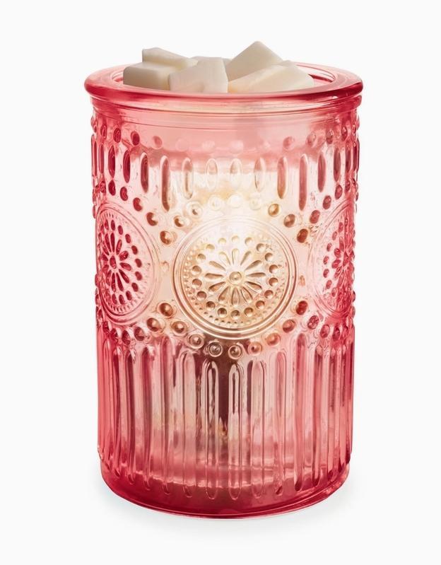 Vintage Pink Parisian Glass Fragrance Warmer
