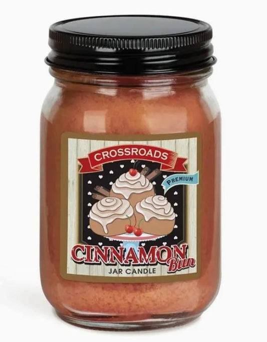 Crossroads Cinnamon Bun - 12 oz. Pint Candle