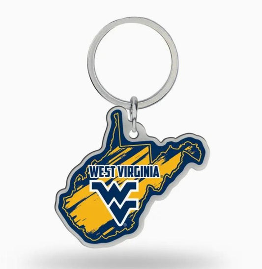 West Virginia State Shape Keychain