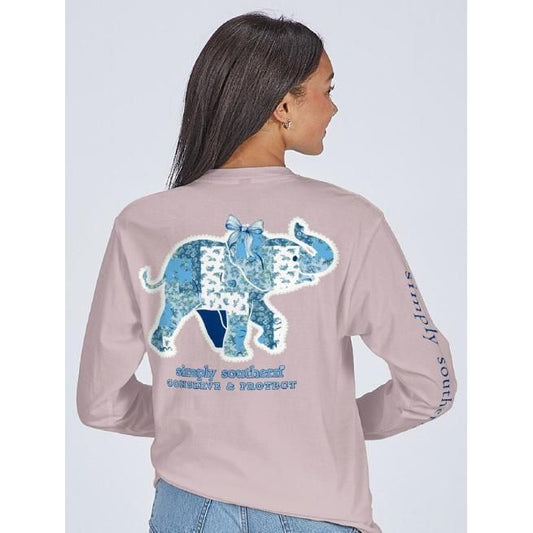 Simply Southern Long Sleeve Pattern Elephant