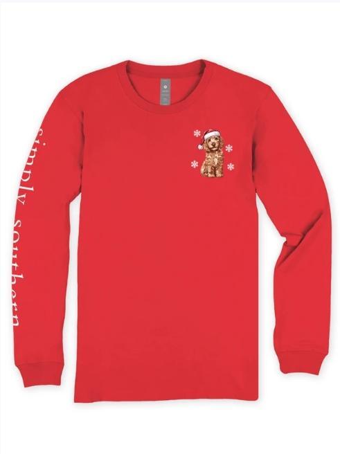 Simply Southern Snow Dog Long Sleeve Tee
