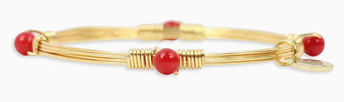The Morgan Bangle - Cherry Red