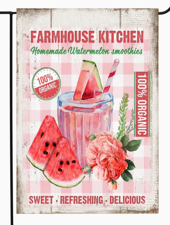 Farmhouse Kitchen Watermelon Flag