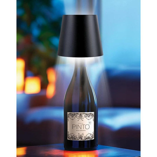 Wine Bottle Lamp - Black
