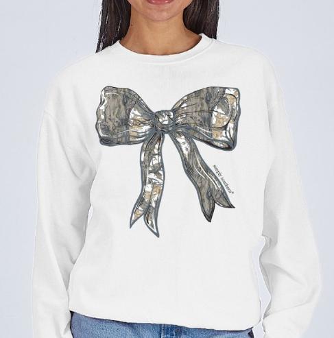 Simply Southern White Camo Crewneck