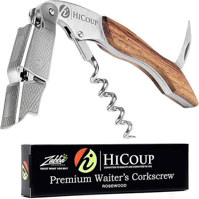 HiCoup Premium Waiter's Corkscrew (Rosewood)