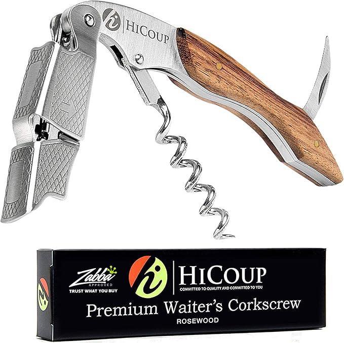 HiCoup Premium Waiter's Corkscrew (Rosewood)